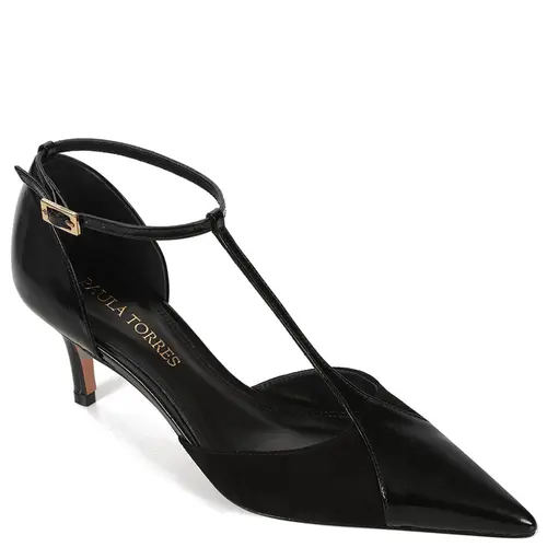 SCARPIN SALTO BAIXO BONIE PAULA TORRES PRETO
