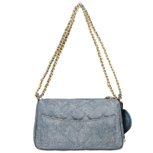 BOLSA PEQUENA MATELASSÊ LUIZA BARCELOS AZUL
