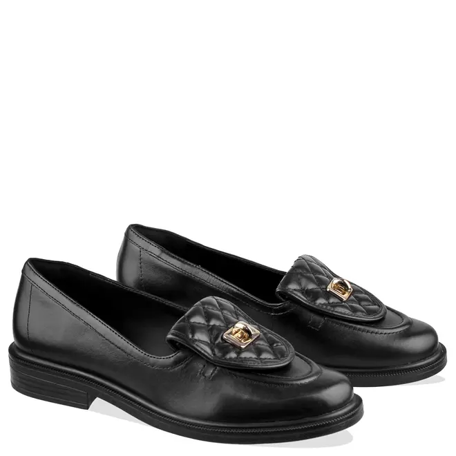 MOCASSIM SALTO BAIXO AREZZO PRETO