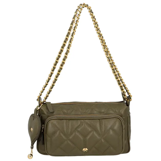 BOLSA PEQUENA MATELASSÊ LUIZA BARCELOS VERDE