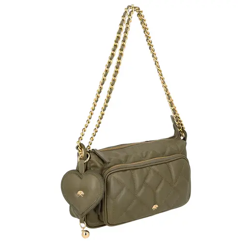 BOLSA PEQUENA MATELASSÊ LUIZA BARCELOS VERDE