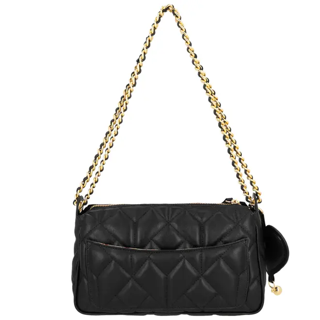 BOLSA PEQUENA MATELASSÊ LUIZA BARCELOS PRETO