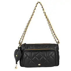 BOLSA PEQUENA MATELASSÊ LUIZA BARCELOS PRETO