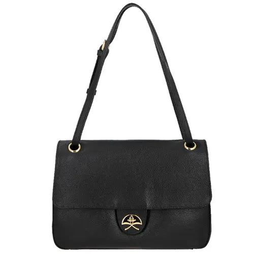 BOLSA MÉDIA LUIZA BARCELOS PRETO