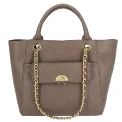 BOLSA TOTE MÉDIA LUIZA BARCELOS CINZA