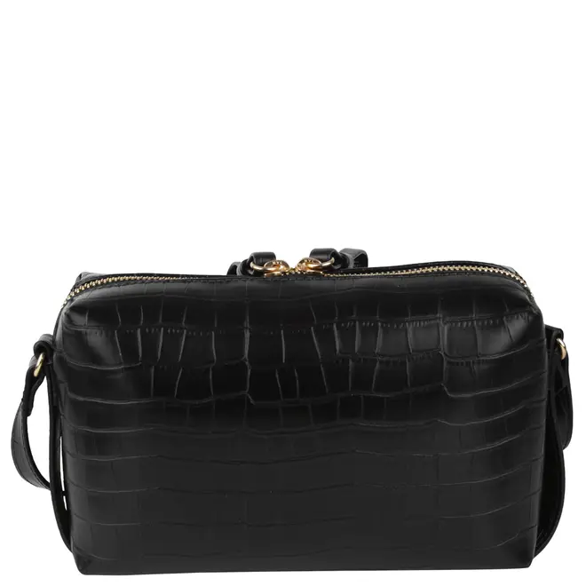 BOLSA PEQUENA CROCO AREZZO PRETO