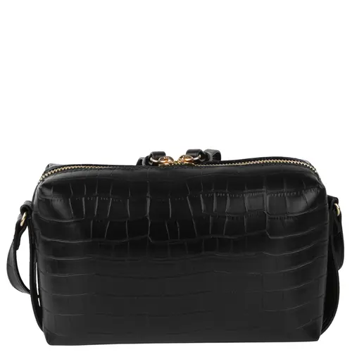 BOLSA PEQUENA CROCO AREZZO PRETO