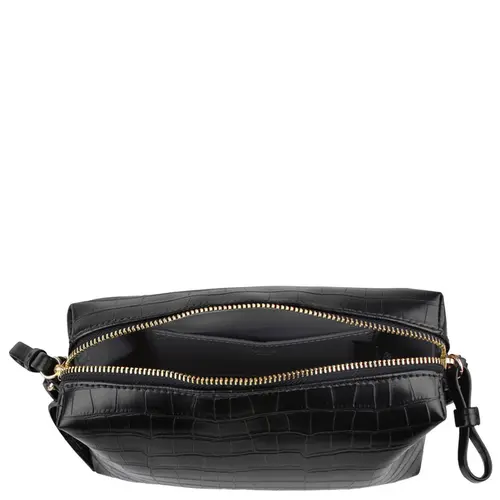 BOLSA PEQUENA CROCO AREZZO PRETO