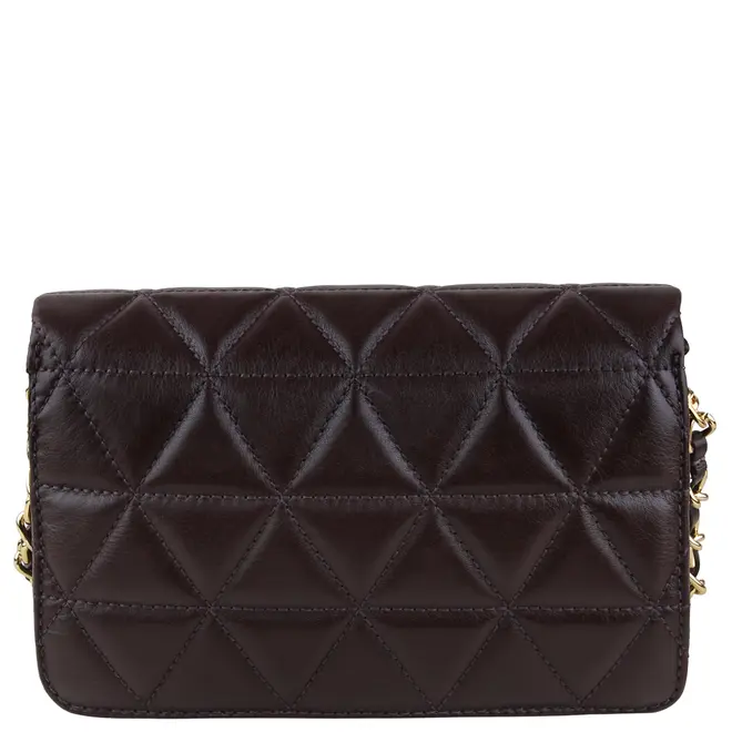 BOLSA MÉDIA MATELASSÊ 944 SCHUTZ MARROM