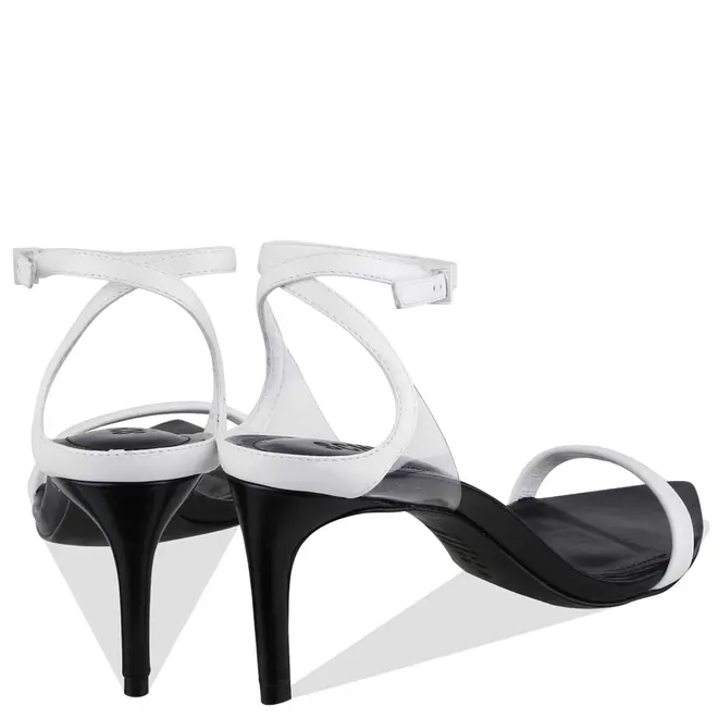 SANDÁLIA SALTO MÉDIO SKYE LEAF SCHUTZ BRANCO