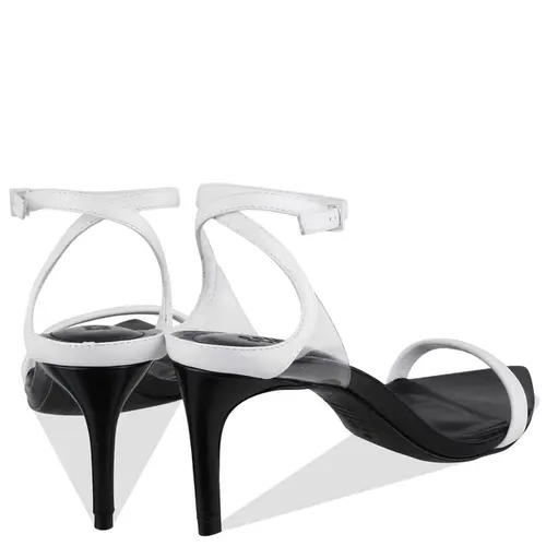 SANDÁLIA SALTO MÉDIO SKYE LEAF SCHUTZ BRANCO