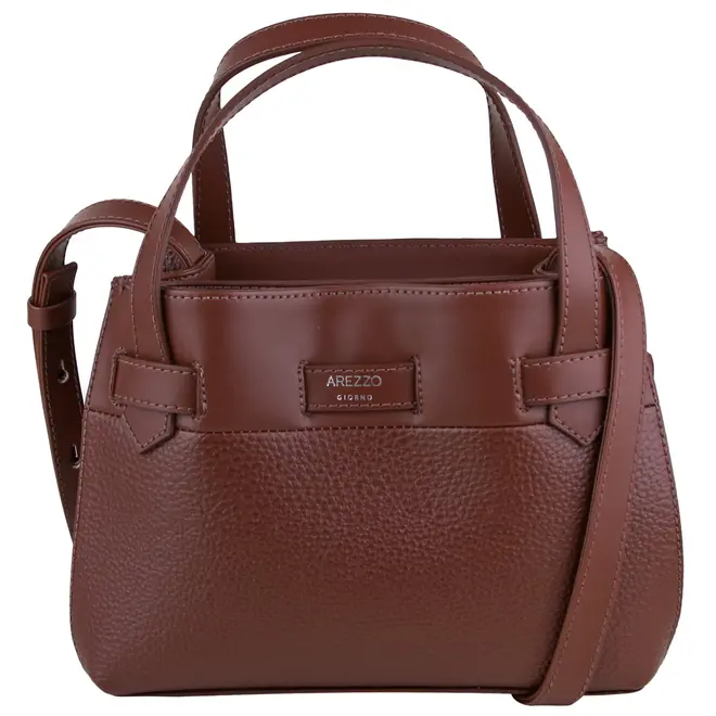 BOLSA PEQUENA TOTE AREZZO MARROM