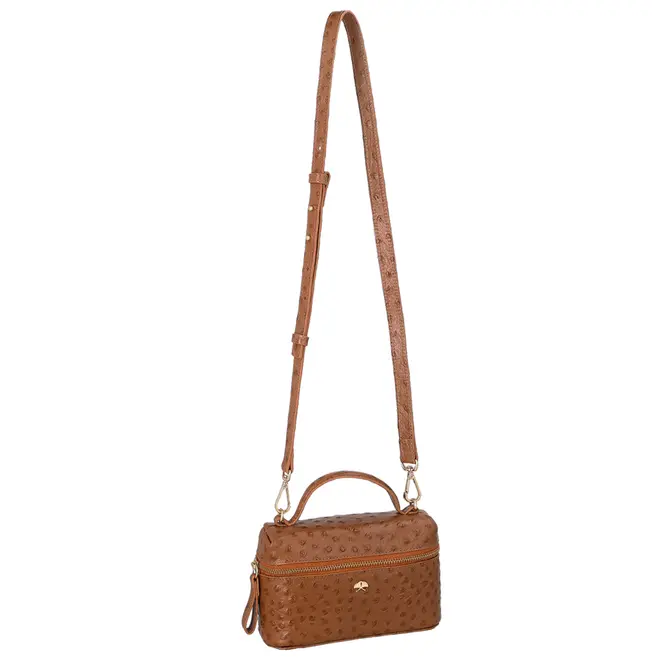 BOLSA PEQUENA VANITY LUIZA BARCELOS CARAMELO