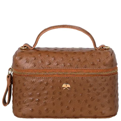 BOLSA PEQUENA VANITY LUIZA BARCELOS CARAMELO