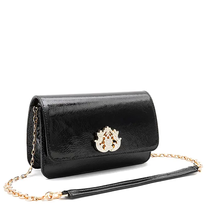 BOLSA CARTEIRA FOREVER NEW CROCO ISLA PRETO