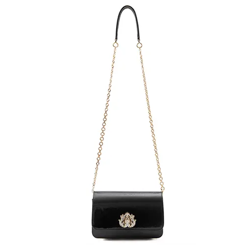 BOLSA CARTEIRA FOREVER NEW CROCO ISLA PRETO