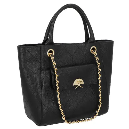 BOLSA TOTE MÉDIA LUIZA BARCELOS PRETO
