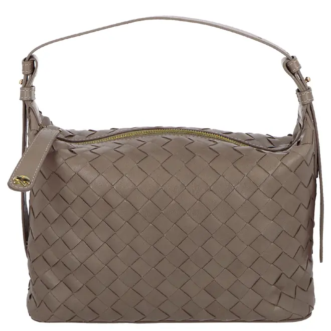 BOLSA MÉDIA LUIZA BARCELOS CINZA