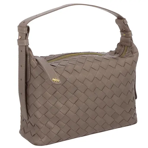 BOLSA MÉDIA LUIZA BARCELOS CINZA