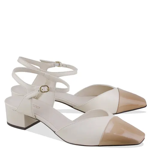 SANDÁLIA SALTO BAIXO AREZZO BRANCO