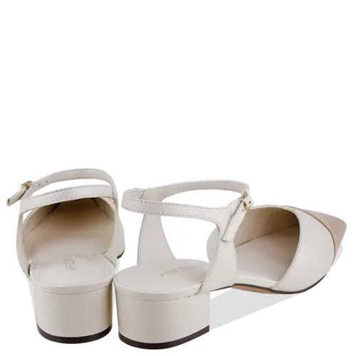 SANDÁLIA SALTO BAIXO AREZZO BRANCO