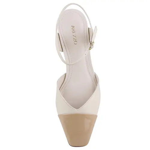 SANDÁLIA SALTO BAIXO AREZZO BRANCO