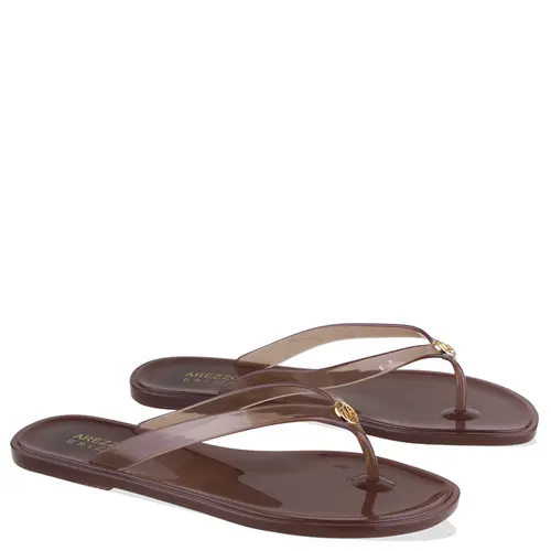 CHINELO AREZZO MARROM