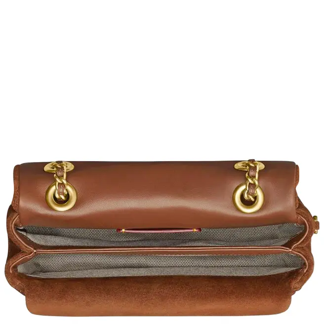 BOLSA COACH NEW YORK TABBY SHOULDER MARROM