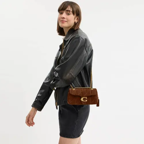 BOLSA COACH NEW YORK TABBY SHOULDER MARROM