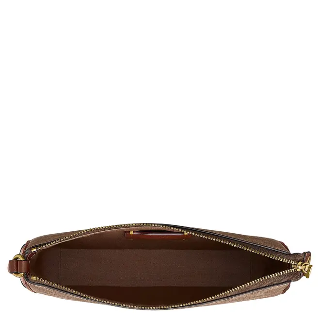 BOLSA COACH NEW YORK PLAZA SIGNATURE MARROM