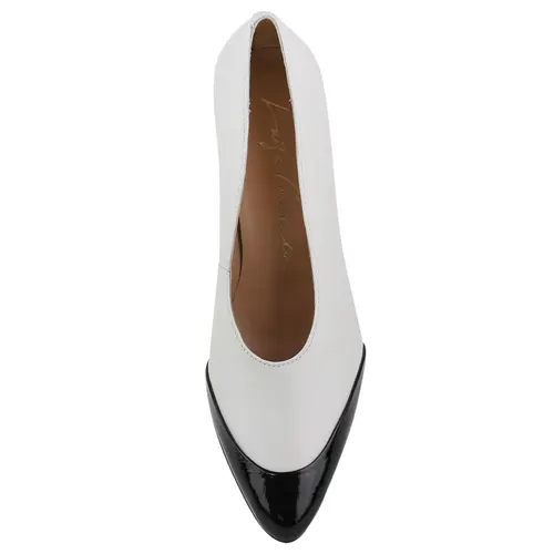 SCARPIN SALTO ALTO LUIZA BARCELOS BRANCO
