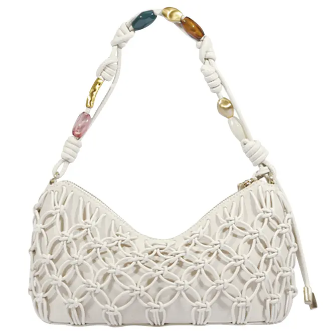 BOLSA PEQUENA DEE BRAIDED SCHUTZ BRANCO