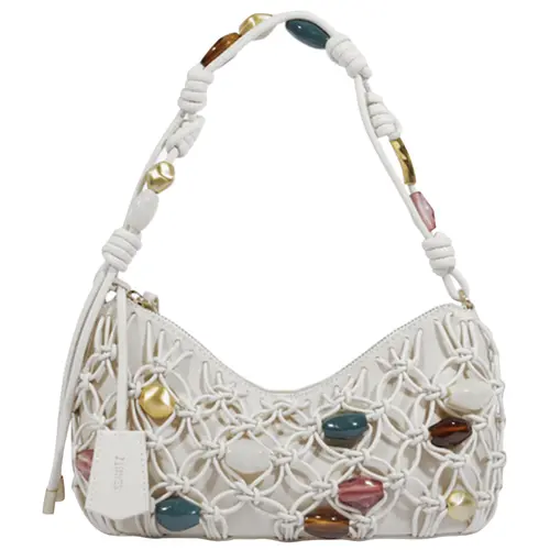 BOLSA PEQUENA DEE BRAIDED SCHUTZ BRANCO
