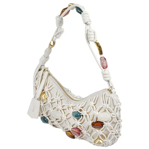 BOLSA PEQUENA DEE BRAIDED SCHUTZ BRANCO
