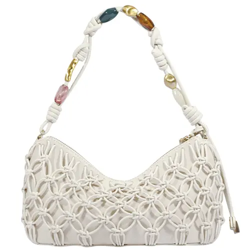 BOLSA PEQUENA DEE BRAIDED SCHUTZ BRANCO