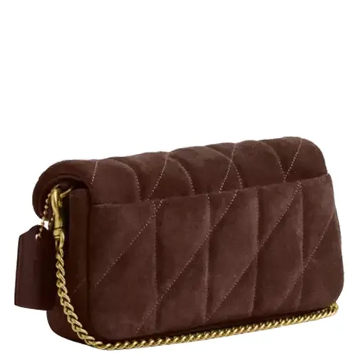 BOLSA COACH NEW YORK TABBY CHAIN 19 MARROM