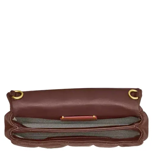 BOLSA COACH NEW YORK TABBY CHAIN 19 MARROM