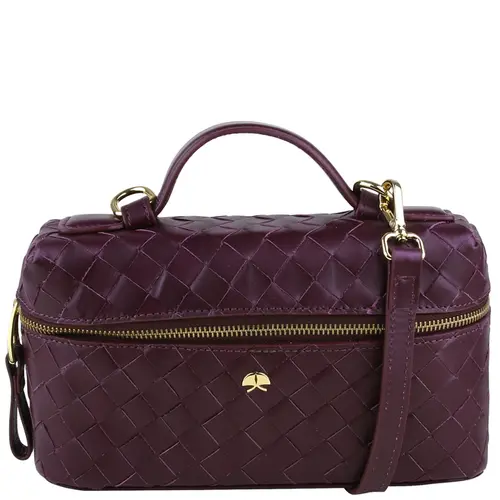 BOLSA PEQUENA TRESSÊ VANITY LUIZA BARCELOS VINHO