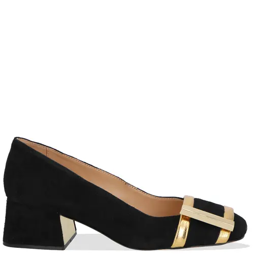 SCARPIN SALTO MÉDIO LUIZA BARCELOS PRETO