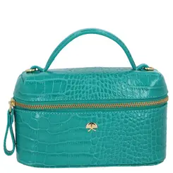 BOLSA PEQUENA VANITY CROCO LUIZA BARCELOS VERDE