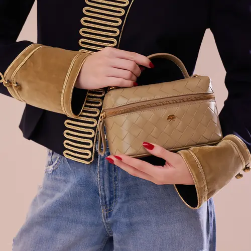 BOLSA PEQUENA TRESSÊ VANITY LUIZA BARCELOS VERDE
