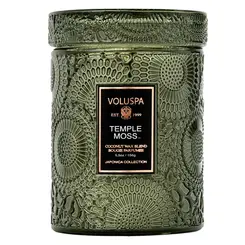 MINI VELA AROMÁTICA VIDRO RELEVO 50H TEMPLE MOSS