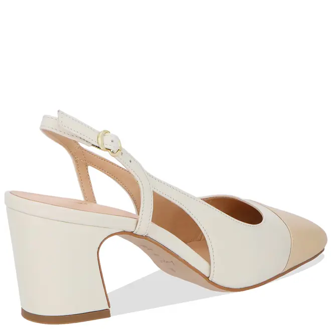 SCARPIN SALTO MÉDIO LUIZA BARCELOS BRANCO