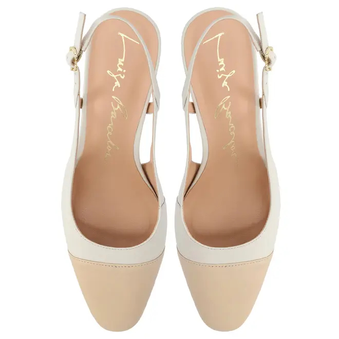 SCARPIN SALTO MÉDIO LUIZA BARCELOS BRANCO
