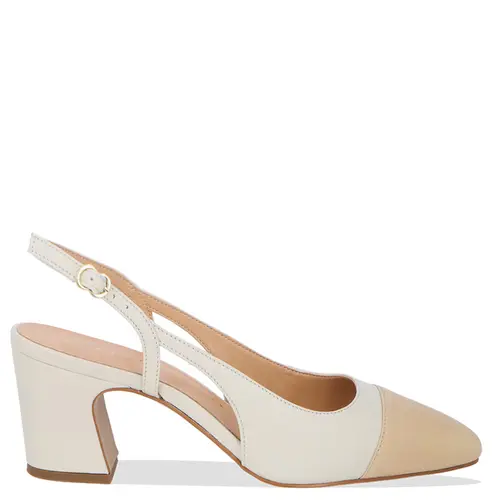 SCARPIN SALTO MÉDIO LUIZA BARCELOS BRANCO