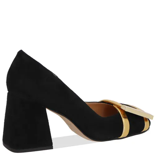 SCARPIN SALTO MÉDIO LUIZA BARCELOS PRETO