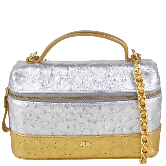 BOLSA PEQUENA VANITY LUIZA BARCELOS PRATA