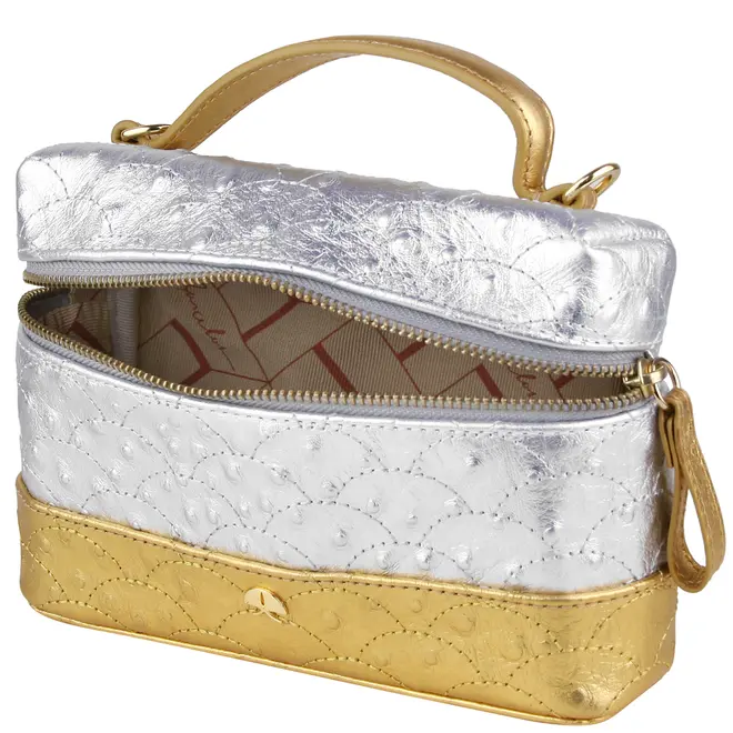 BOLSA PEQUENA VANITY LUIZA BARCELOS PRATA