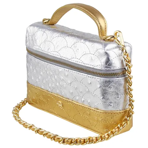 BOLSA PEQUENA VANITY LUIZA BARCELOS PRATA