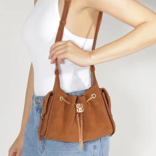 BOLSA MÉDIA LILIBET SCHUTZ CARAMELO